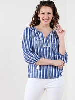 3/4 Sleeve Peasant Blouse