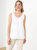 Essential Sleeveless V-Neck Top