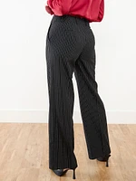 Hannah Pinstripe Wide Trouser