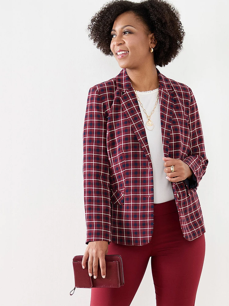 Plaid Blazer