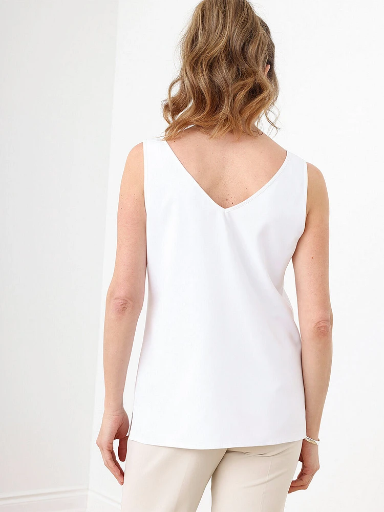 Essential Sleeveless V-Neck Top