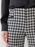 Tonia Houndstooth Wide Leg Pant