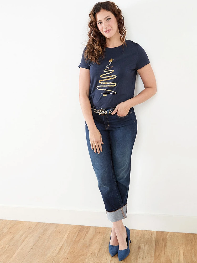 Modal Blend Graphic T-Shirt