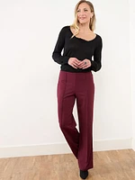 Trisha Scuba Crepe Wide Leg Pants