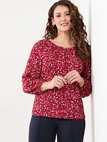 Button Front Relaxed Fit Top