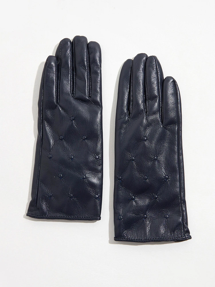 Vegan Leather Gloves