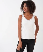 Low Impact Ribbed Lace Cami