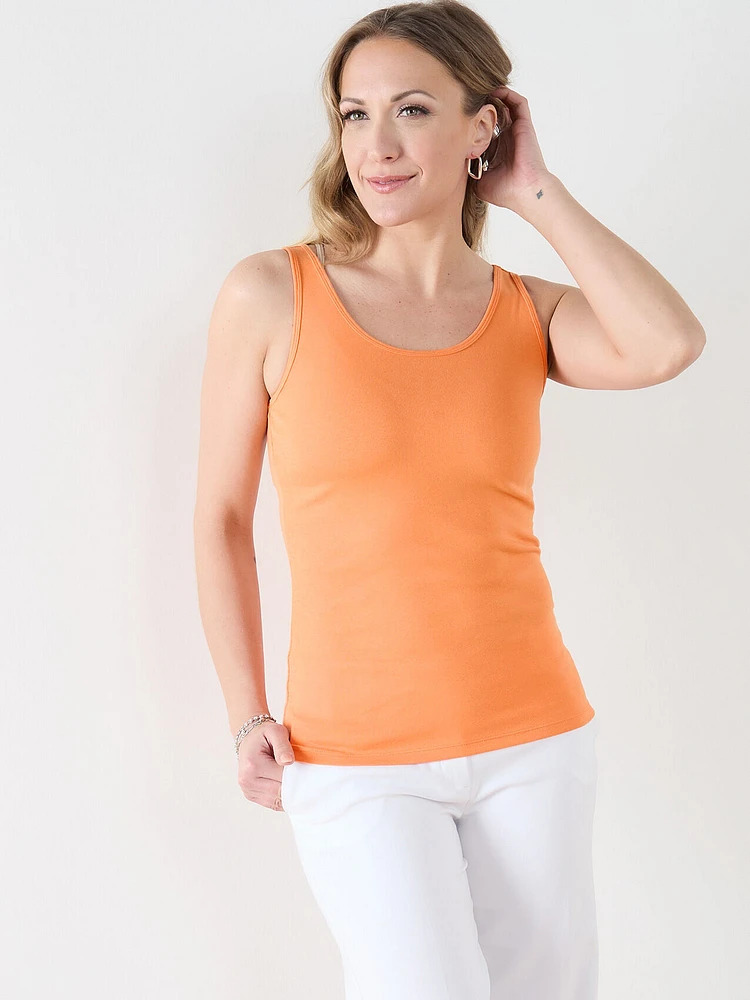 Cotton U-Neck Tank Top