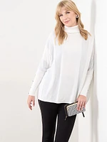 Shimmer Turtleneck Sweater