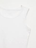 Stretch Cotton Hi-Neck Tank