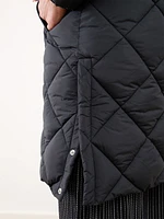 Diamond Quilted Vegan Down Coat