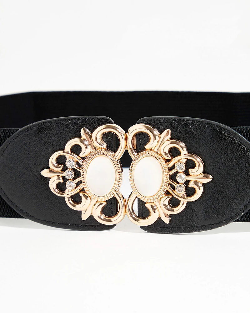 Gold and Pearl Stretch Belt