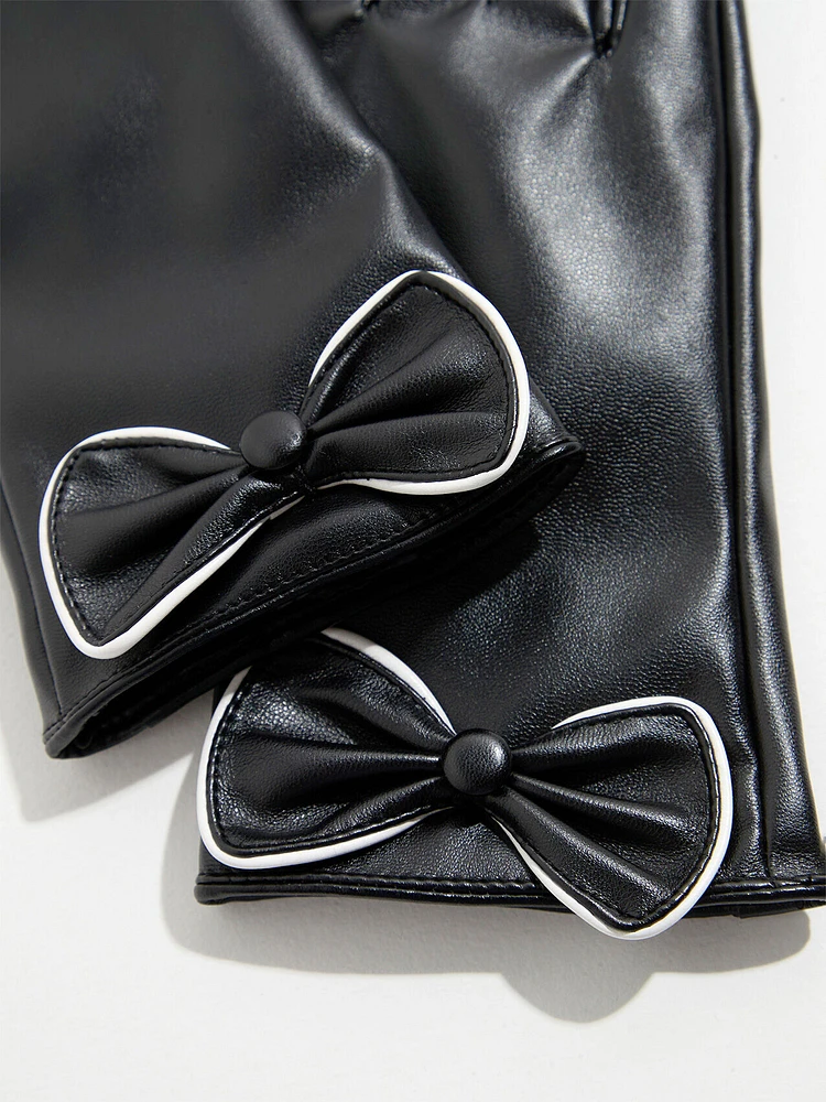 Bow Detail Gloves