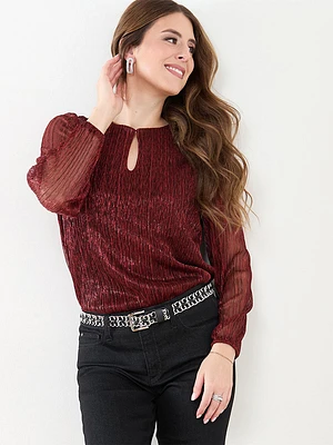 Deep Ruby Shimmer Top