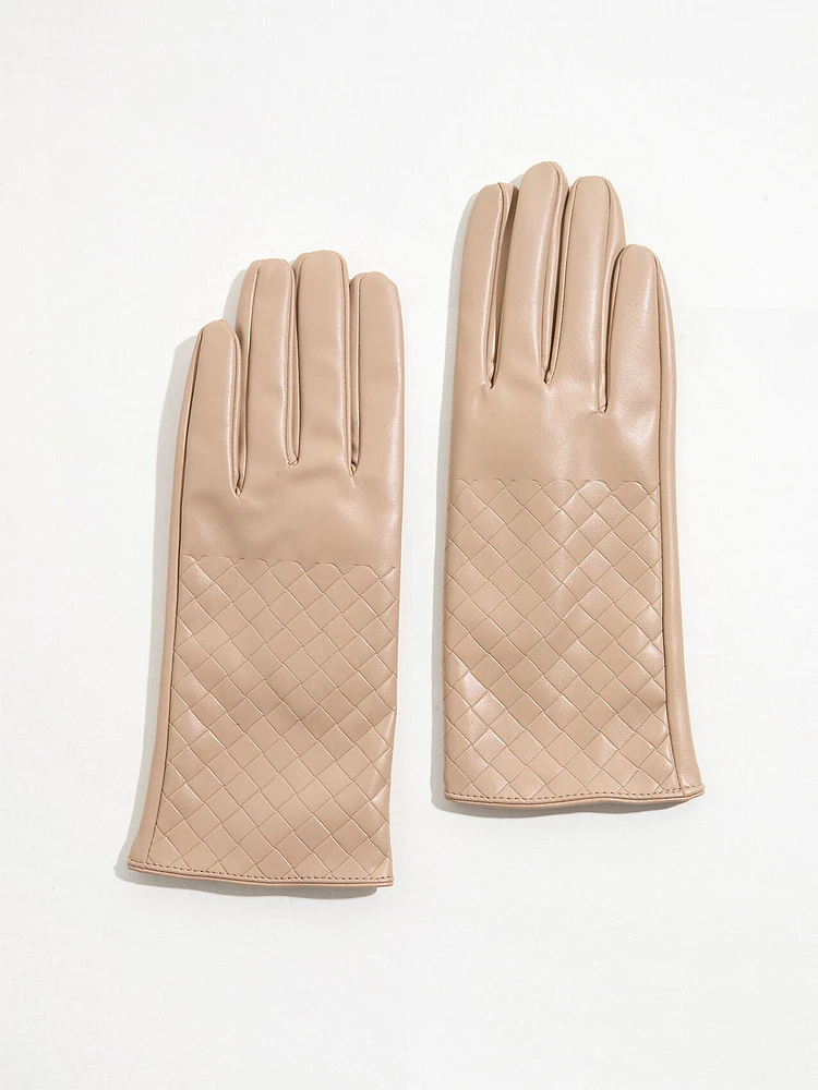 Vegan Leather Gloves