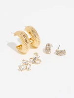 Gold Multi Design Earring Pack