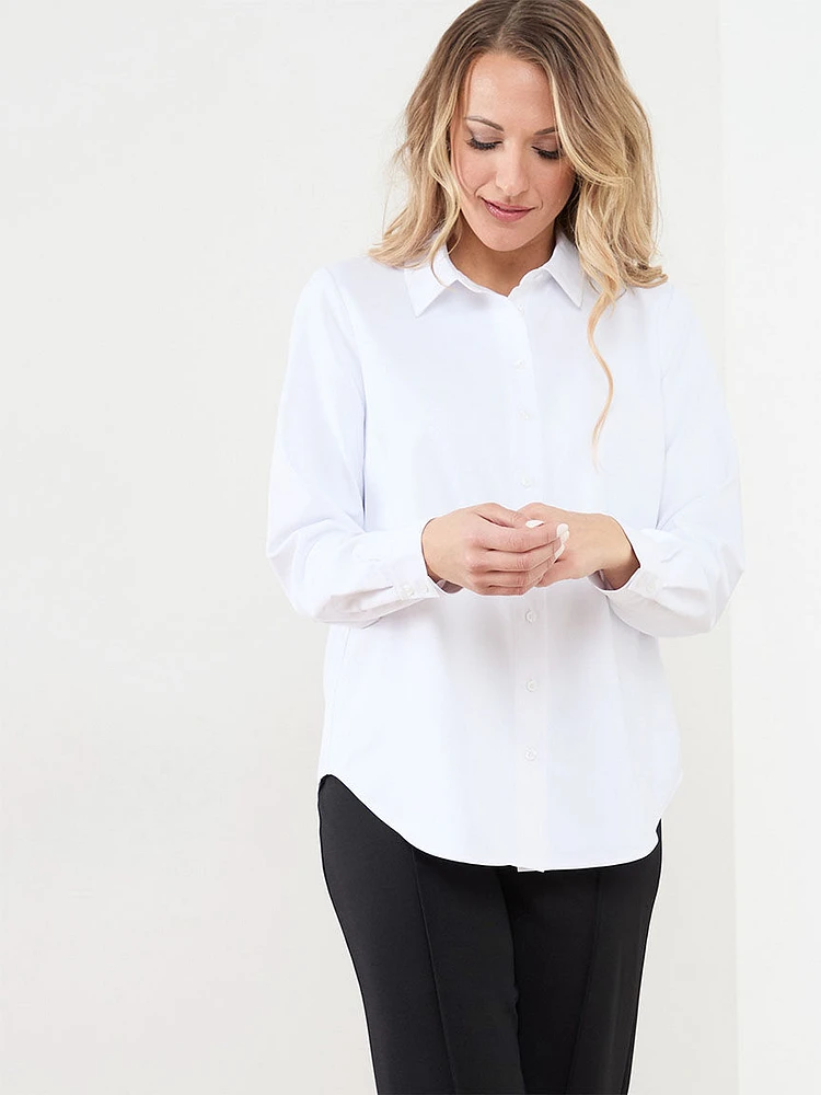 Collared Button Front Shirt