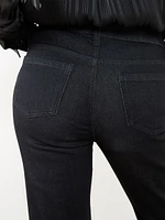 Olivia Black Wash Turn-Cuff Jeans