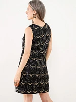 Fringe Sequin Sheath Dress