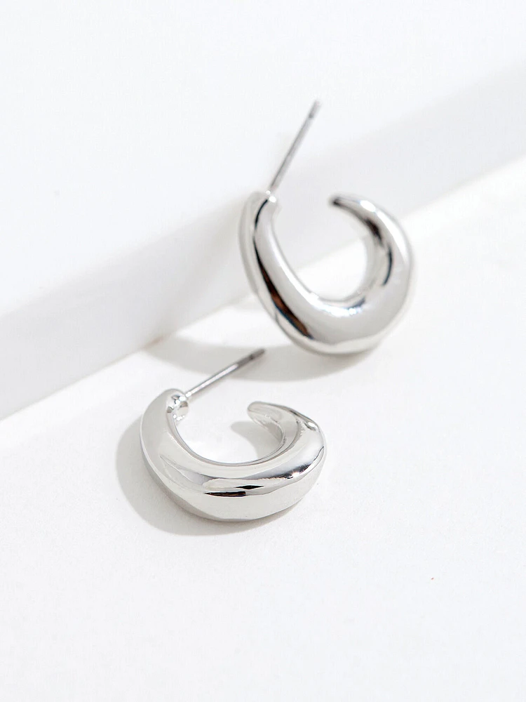 Small Silver Hoop Earrings 3-Pack