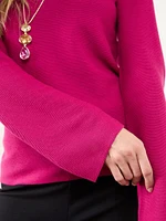 Bell Sleeve Pullover Sweater