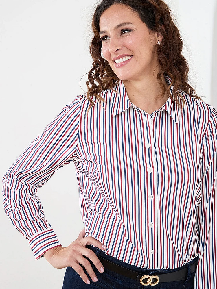 Collared Button Front Shirt