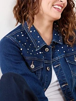 Rhinestone Denim Jacket