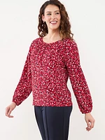 Button Front Relaxed Fit Top