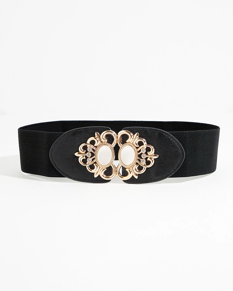 Gold and Pearl Stretch Belt