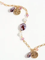 Multi Charm Gold Necklace