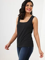 Square Neck Essential Layering Top