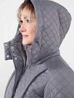 Petite Quilted Mid-Weight Vegan Down Coat