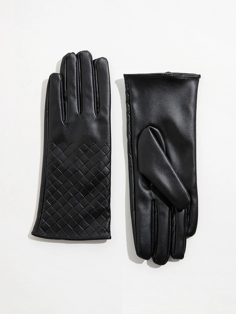 Vegan Leather Gloves