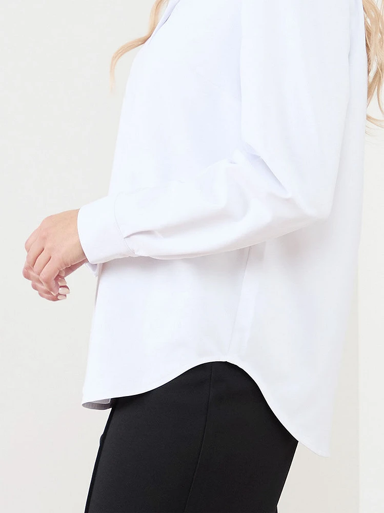 Collared Button Front Shirt