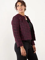 Petite Iconic Magenta Tweed Jacket