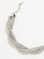 Twisted Silver Chain Bracelet