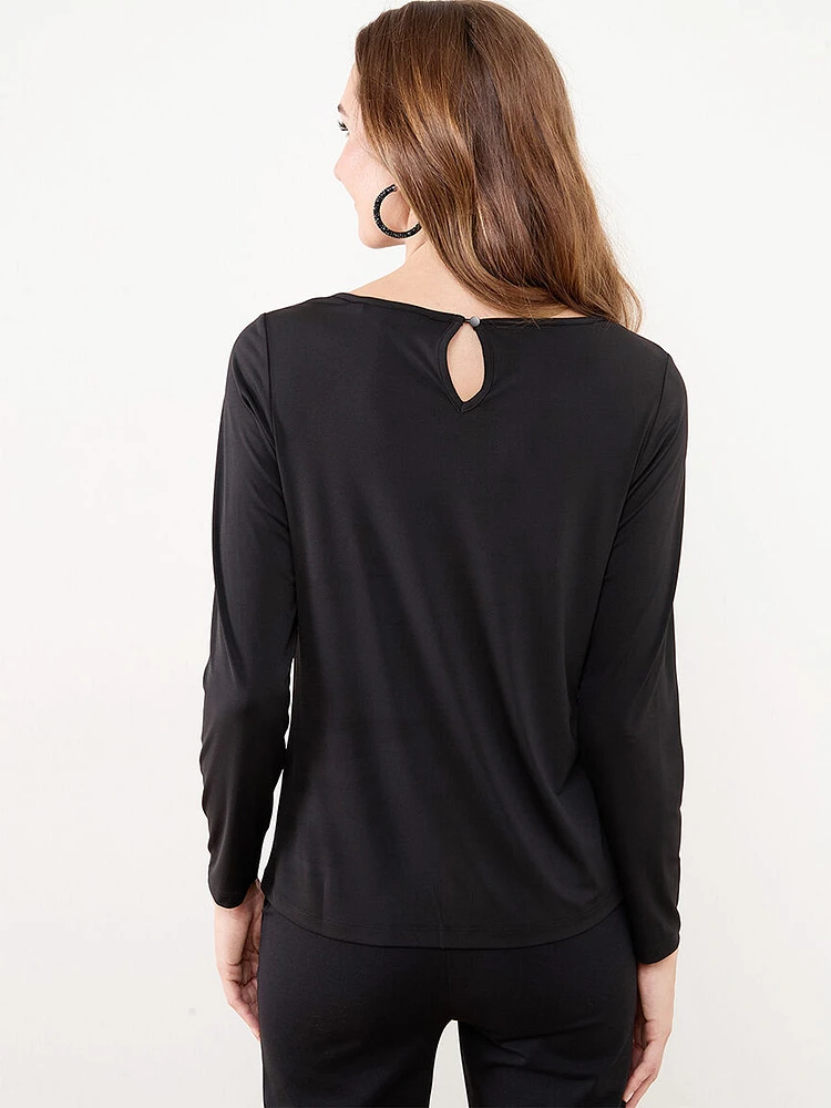 Top with Pleat Detail