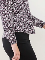 Long Sleeve Button Front Top