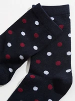 Polka Dot Crew Socks