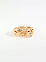 Gold Stackable Stretch Rings