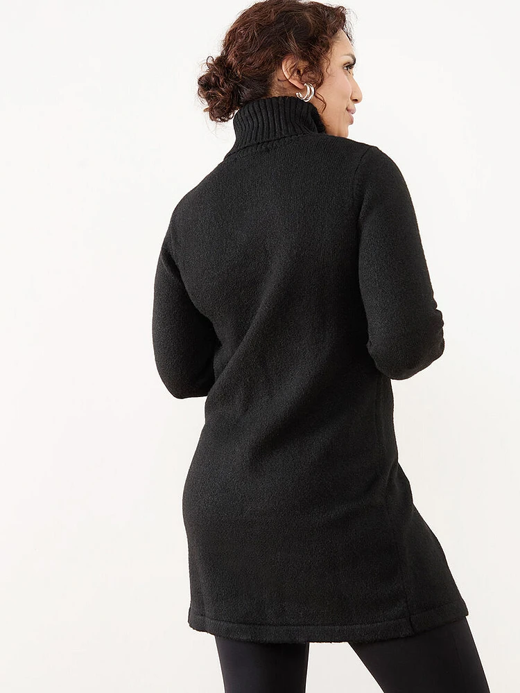 Petite Turtleneck Tunic Sweater