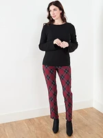 Emily Microtwill Slim Leg Pant