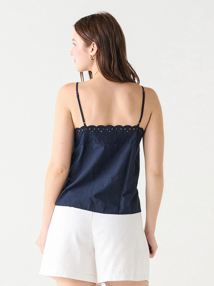 Strappy Eyelet Tank