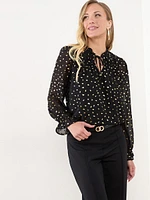 Chiffon Peasant Blouse