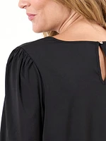 Petite Top with Decorative Cuff Detail