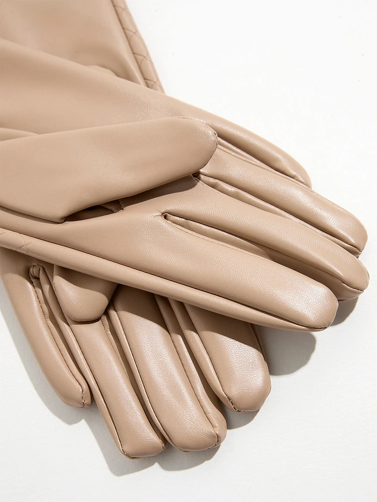 Vegan Leather Gloves