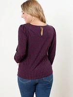 Petite Long Sleeve V-Neck Top