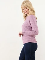 Long Sleeve Boatneck Pullover Sweater