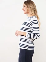 3/4 Sleeve Cotton-Blend Top