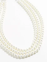 Short 3-Layer Pearl Necklace